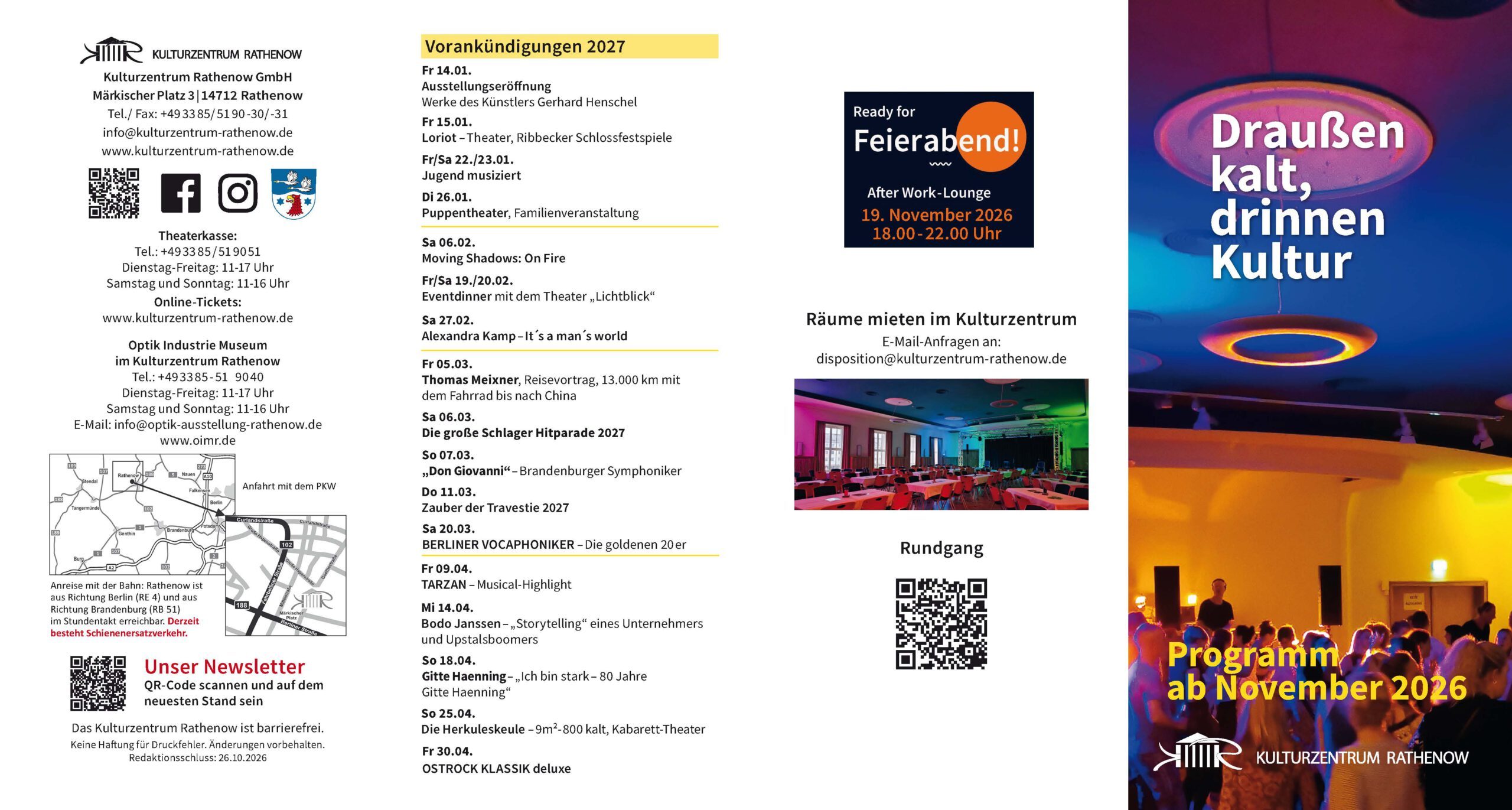 Kulturzentrum in Rathenow - unser Haus